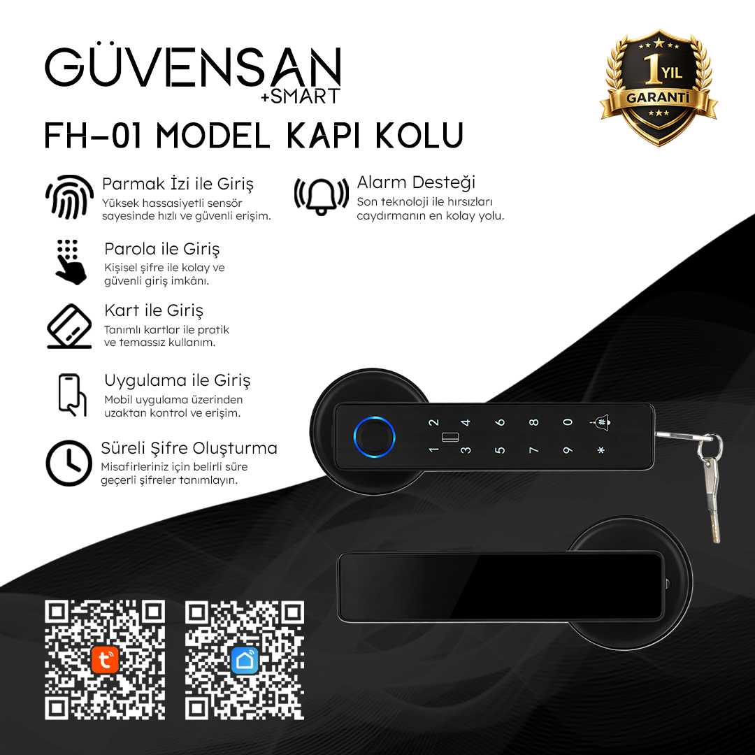 FH-01 Tuya Destekli Akıllı Kapı Kilidi