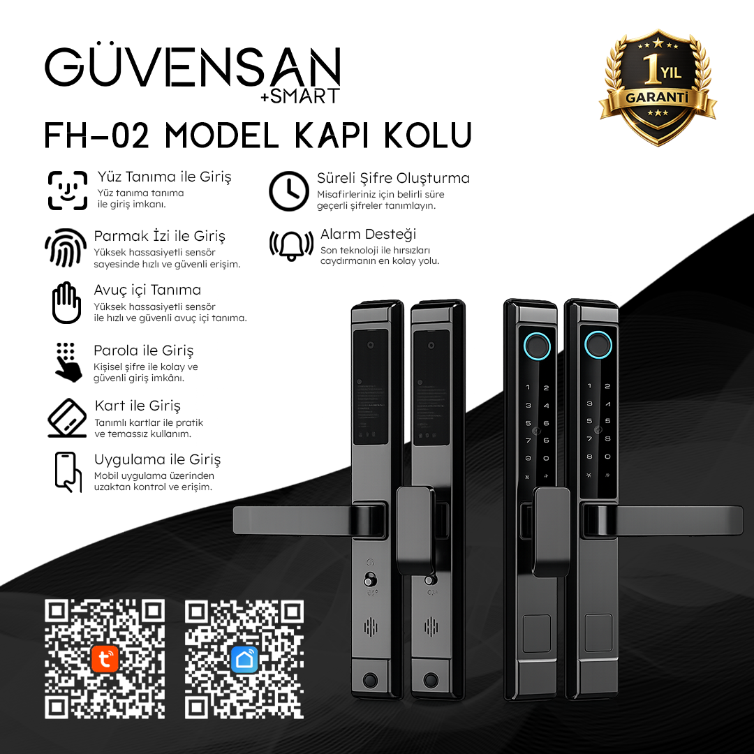 FH-02 Tuya Destekli Akıllı Kapı Kilidi
