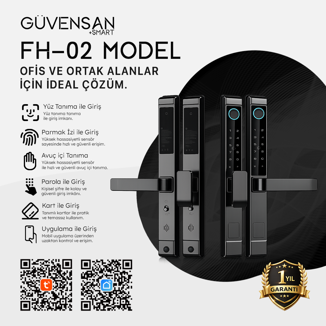 FH-02 Tuya Destekli Akıllı Kapı Kilidi