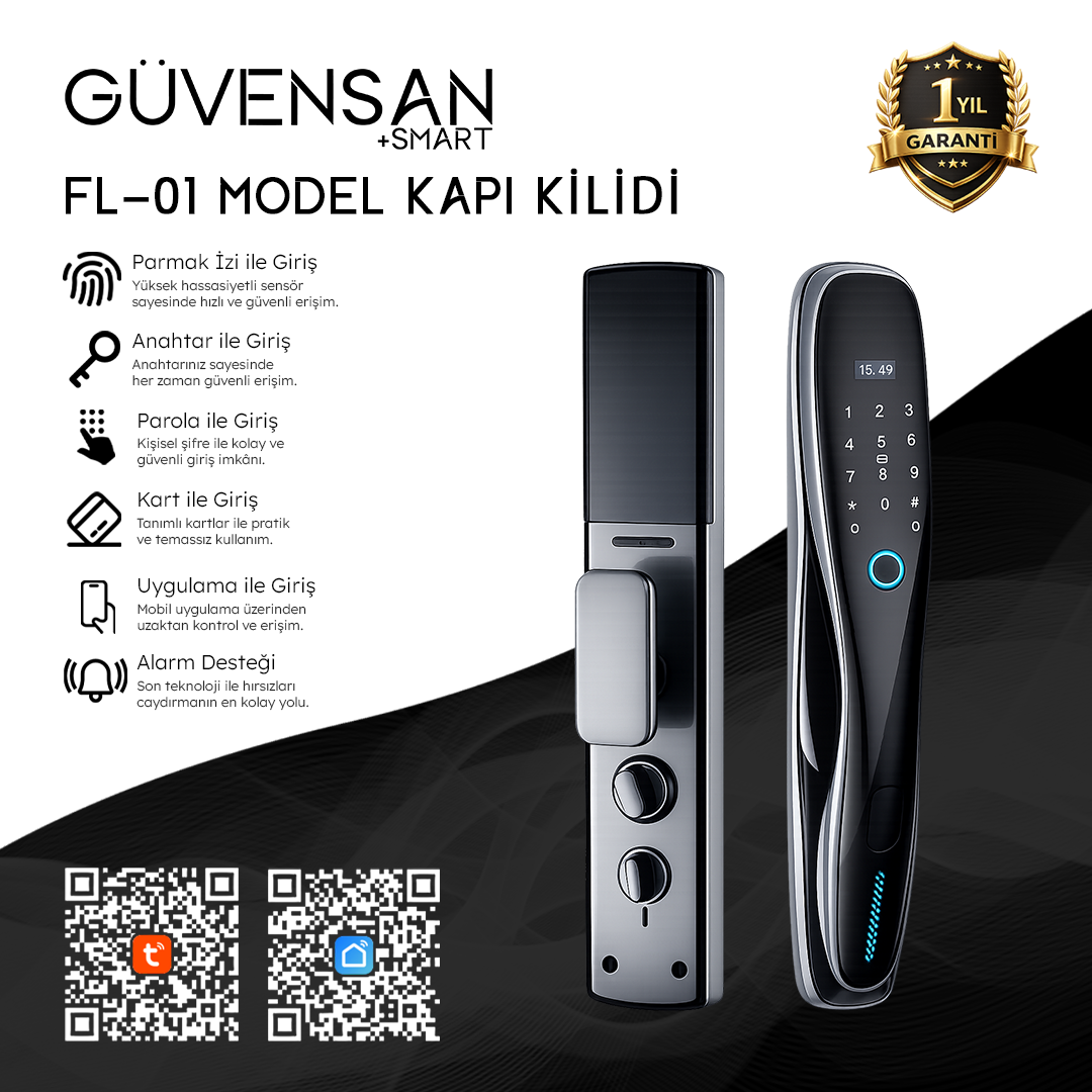 FL-01 Tuya Destekli Akıllı Kapı Kilidi