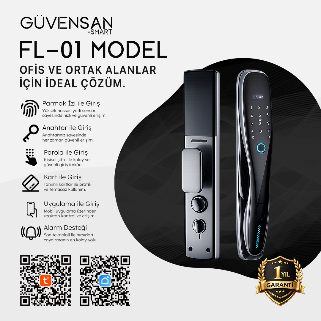 FL-01 Tuya Destekli Akıllı Kapı Kilidi